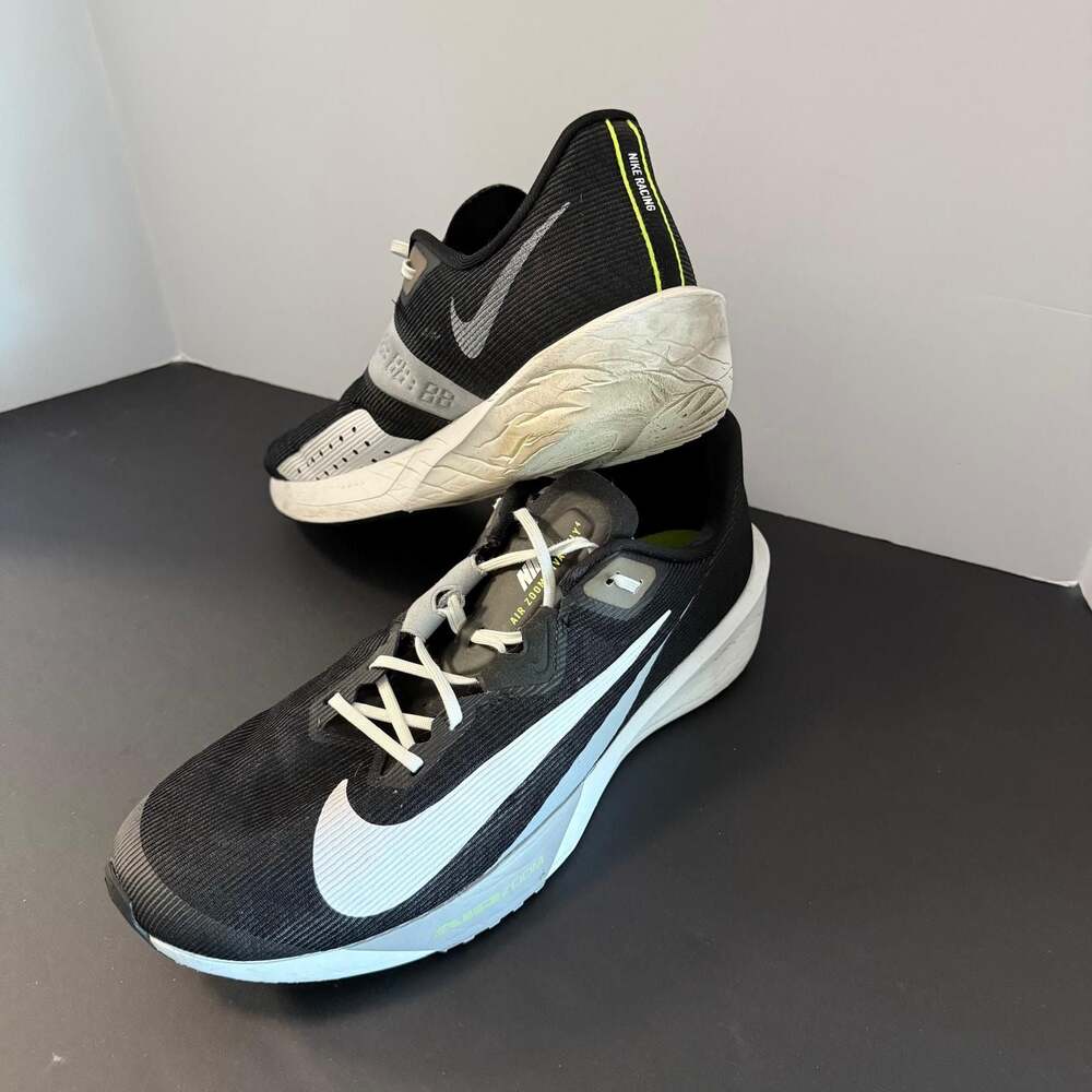 Nike Air‎ Zoom Rival Fly 4 Black White Running Shoes Size 14